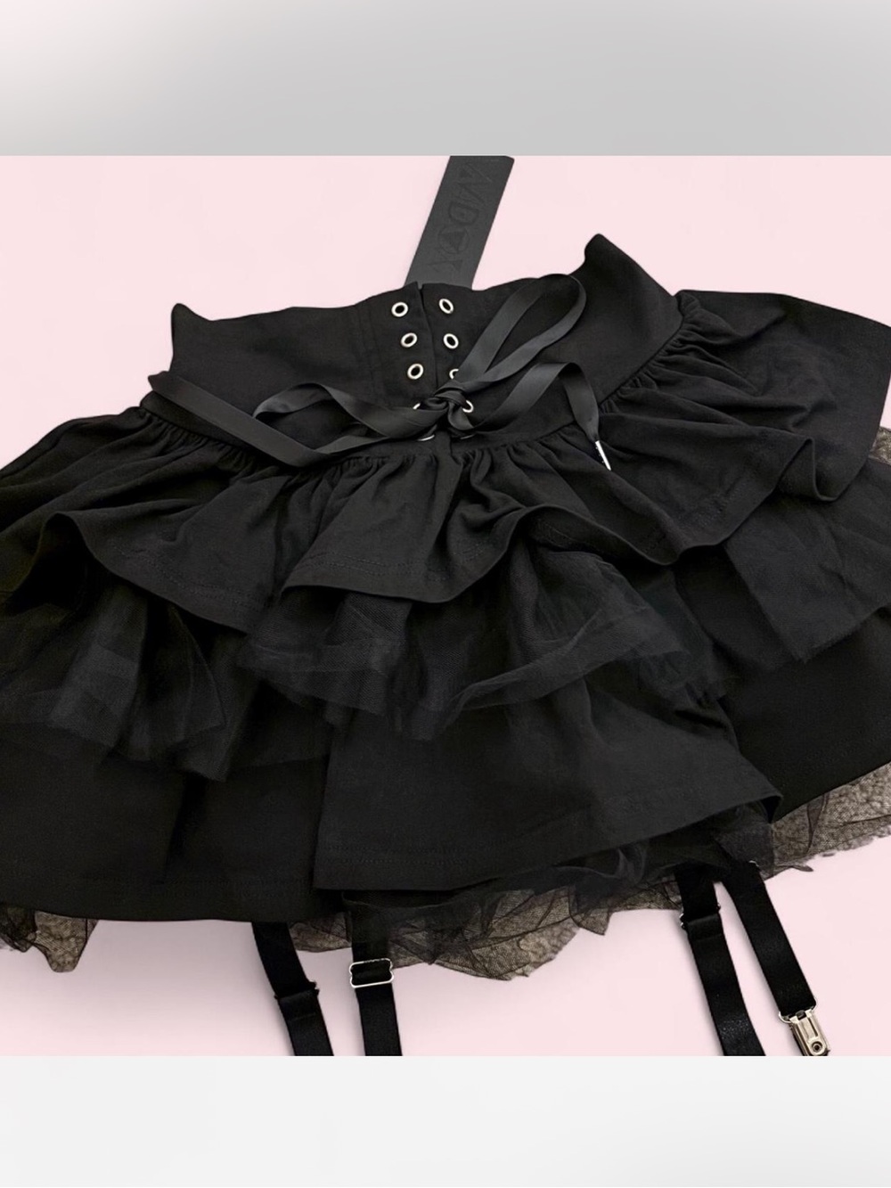 dolls kill/widow black gothic skirt